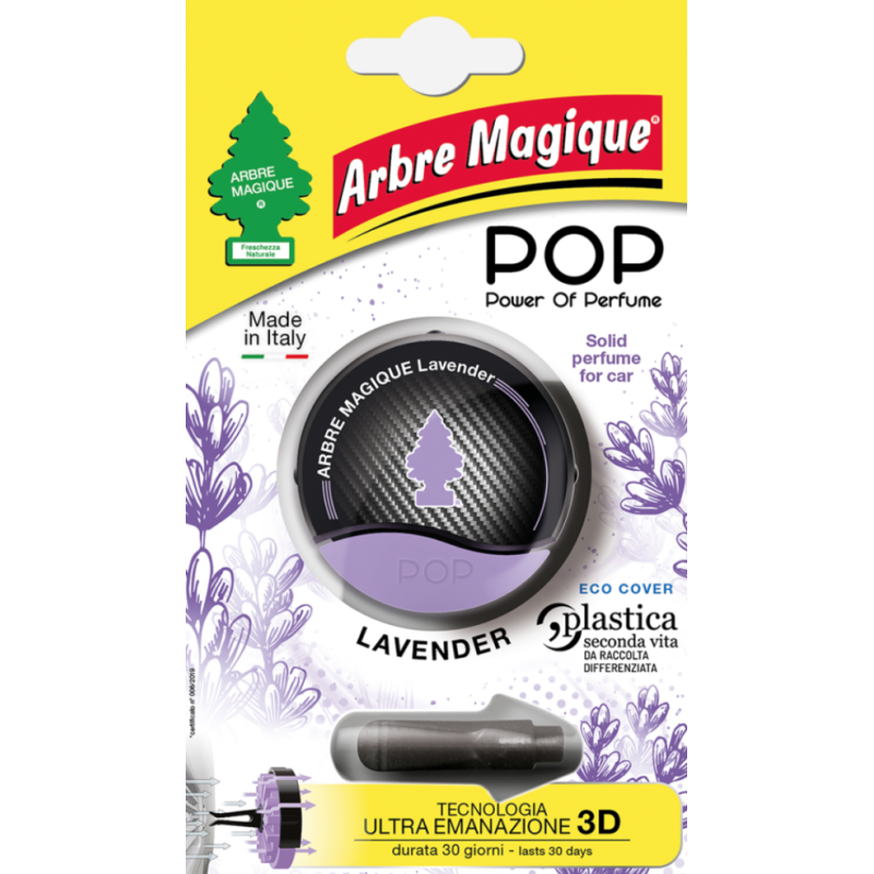 Arbre Magique POP lavender Profumatore Auto Solido – Durata fino a 30 Giorni