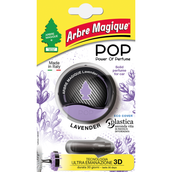 Arbre Magique POP lavender Profumatore Auto Solido – Durata fino a 30 Giorni