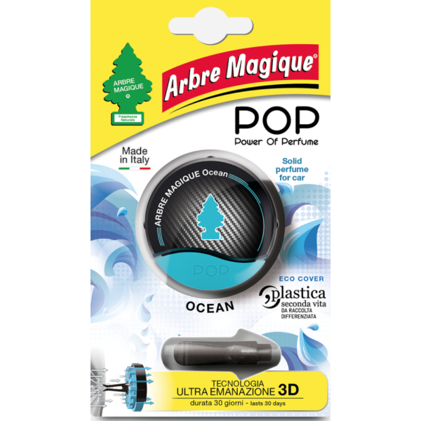 Arbre Magique POP ocean Profumatore Auto Solido – Durata fino a 30 Giorni