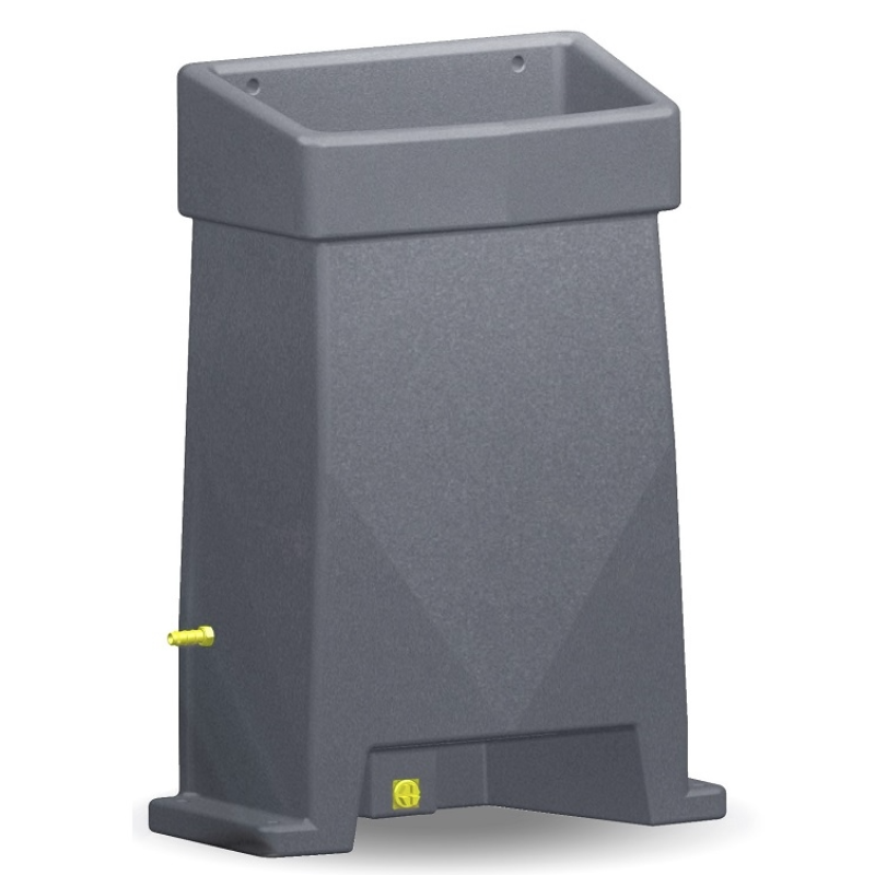 porta spazzola grigio in plastica