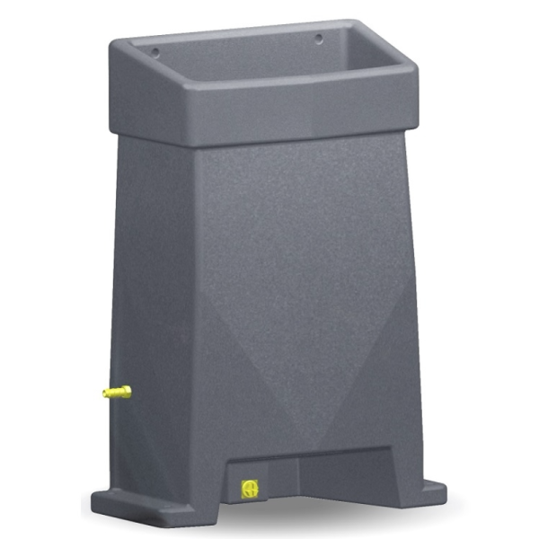 porta spazzola grigio in plastica